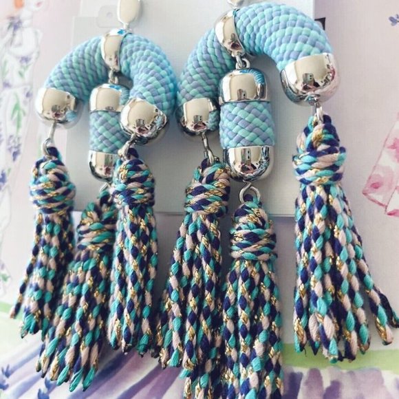 Kendra Scott Masie statement tassel drop earrings - Picture 3 of 4